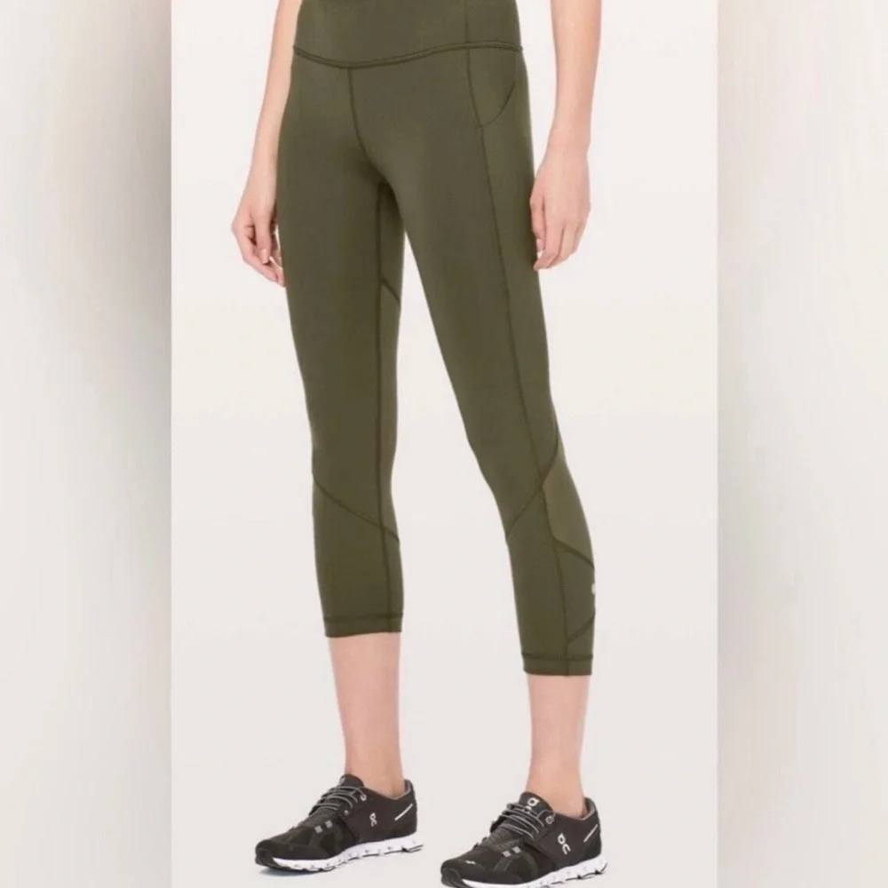 Lululemon pace rival cropped leggings size 4